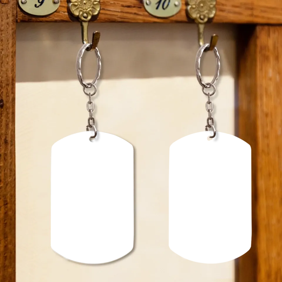 Custom Personalized Couple Aluminum Keychain