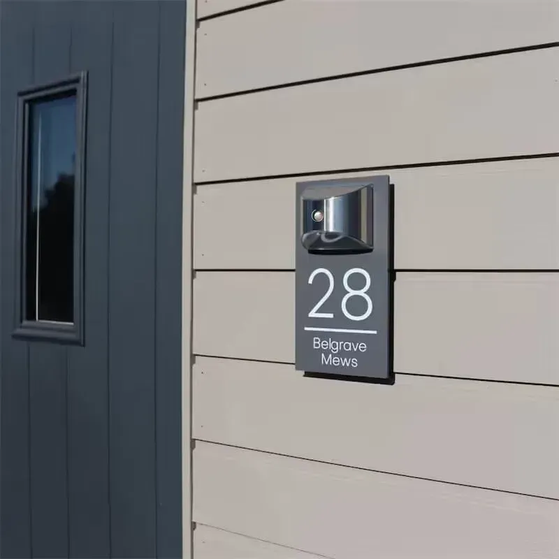 Benutzerdefiniertes bedrucktes Solar-Hausschild | Rechteckig+-.?: