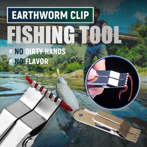 Earthworm Clip Fishing Tool No Messy Hands