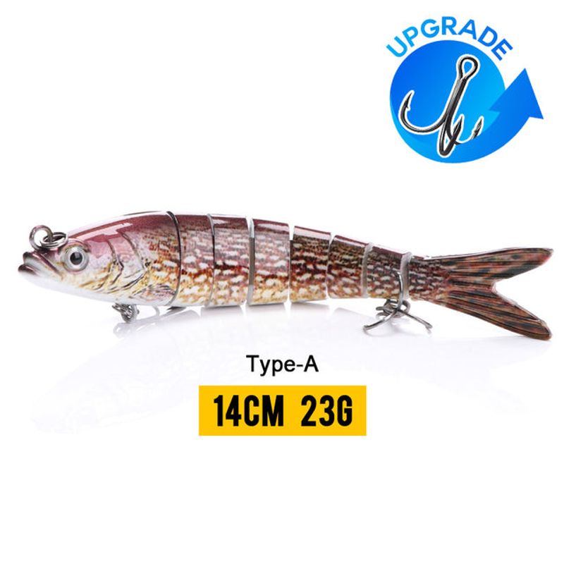 10/14cm Sinking Wobblers Fishing Lures Jointed Crankbait Swimbait 8 Segment Hard Artificial Bait For Fishing Tackle Lure