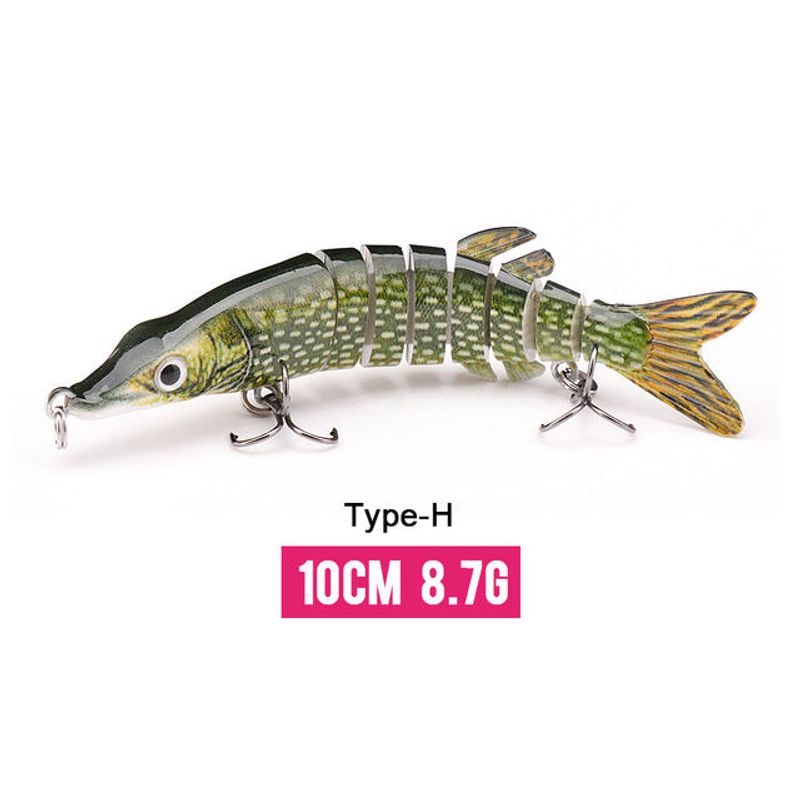 10/14cm Sinking Wobblers Fishing Lures Jointed Crankbait Swimbait 8 Segment Hard Artificial Bait For Fishing Tackle Lure
