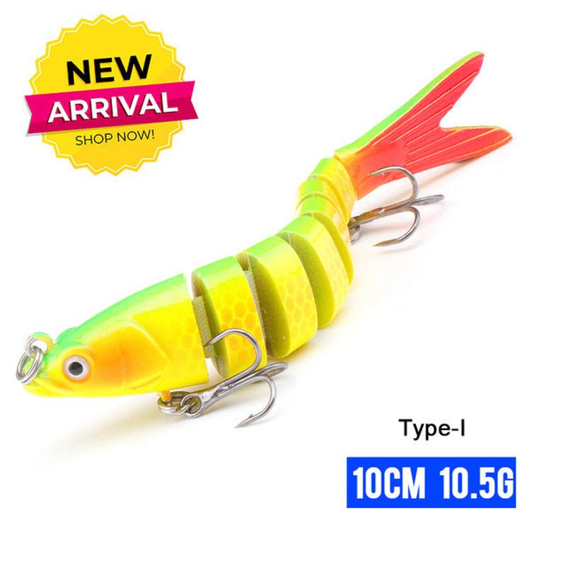 10cm Sinking Wobblers Fishing Lures Jointed Crankbait Swimbait 8 Segment Hard Artificial Bait For Fishing Tackle Lure