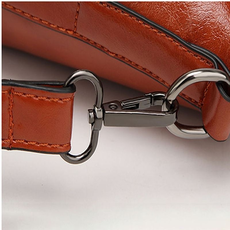 Women's Handbag Crossbody Bag Tote PU Leather Outdoor Office Shopping Zipper Large Capacity Solid Color