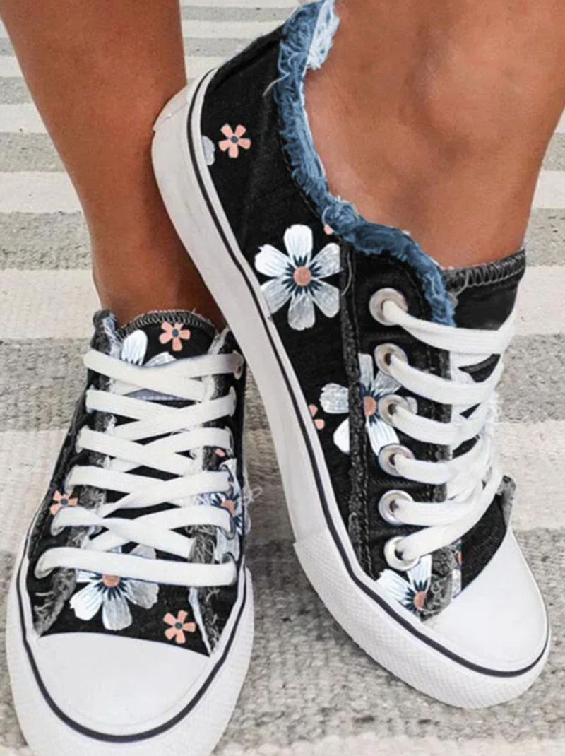 Canvas Casual Women's Flat Heel Flats