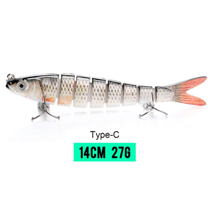 Fishing Lures for Bass Trout Multi Jointed Swimbaits Slow Sinking Bionic Swimming Lures Lifelike Bass Fishing Lures Kits