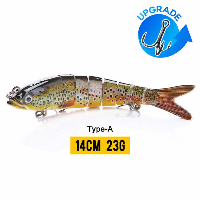 14cm 23g Sinking Wobblers Fishing Lures Jointed Crankbait Swimbait 8 Segment Hard Artificial Bait For Fishing Tackle Lure