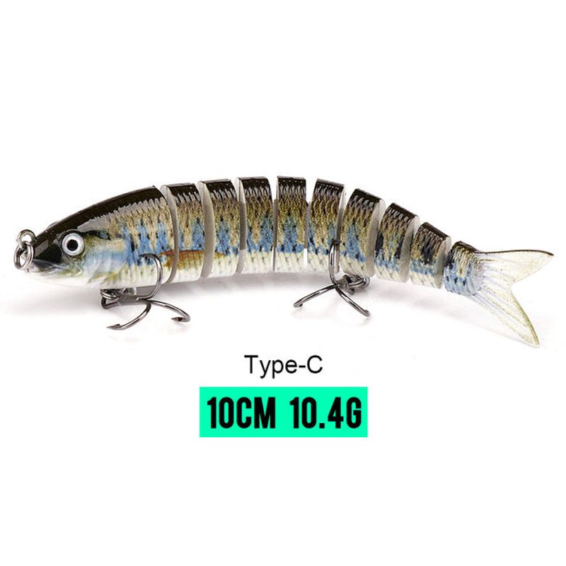 10/14cm Sinking Wobblers Fishing Lures Jointed Crankbait Swimbait 8 Segment Hard Artificial Bait For Fishing Tackle Lure