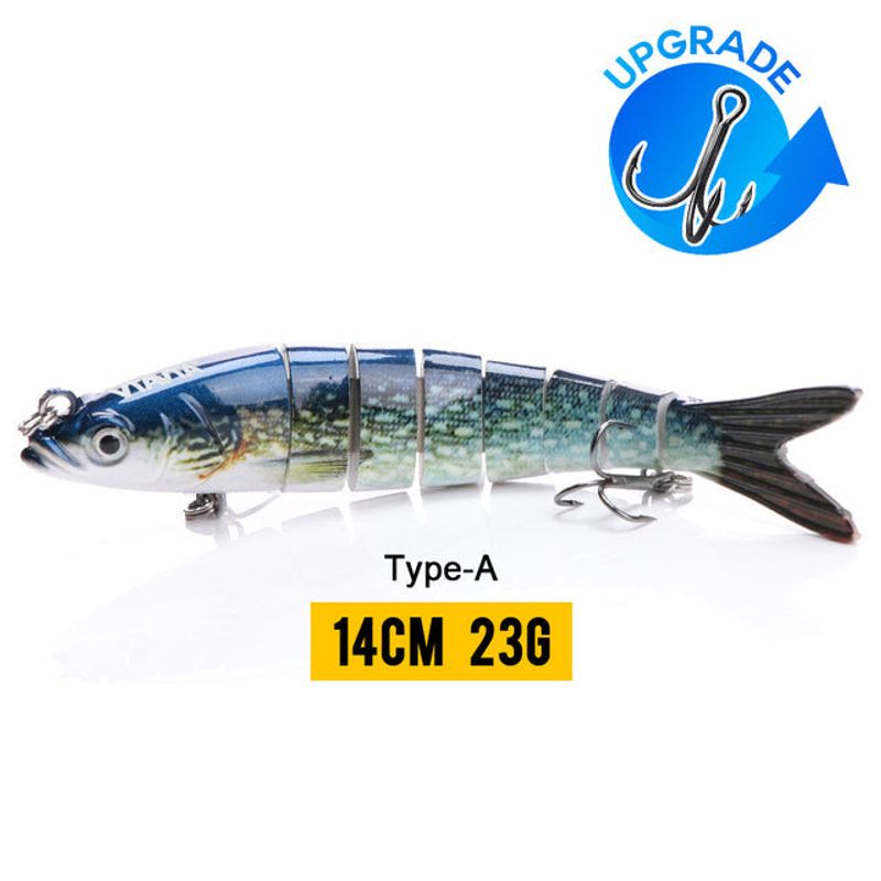 14cm 23g Sinking Wobblers Fishing Lures Jointed Crankbait Swimbait 8 Segment Hard Artificial Bait For Fishing Tackle Lure
