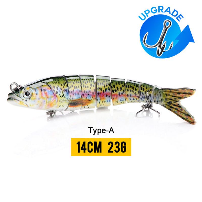 10/14cm Sinking Wobblers Fishing Lures Jointed Crankbait Swimbait 8 Segment Hard Artificial Bait For Fishing Tackle Lure