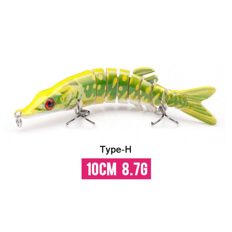 10/14cm Sinking Wobblers Fishing Lures Jointed Crankbait Swimbait 8 Segment Hard Artificial Bait For Fishing Tackle Lure