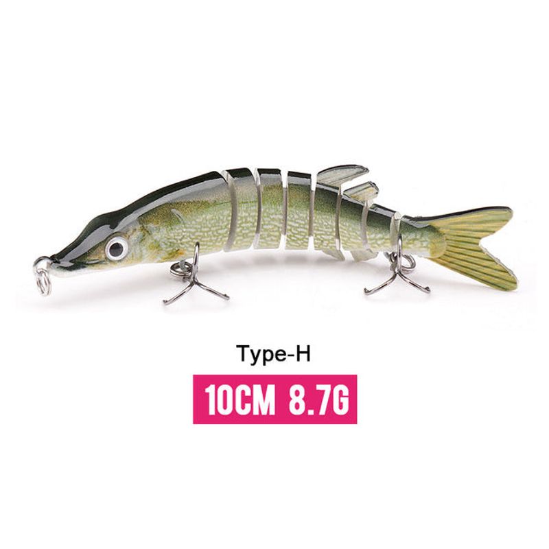 10/14cm Sinking Wobblers Fishing Lures Jointed Crankbait Swimbait 8 Segment Hard Artificial Bait For Fishing Tackle Lure