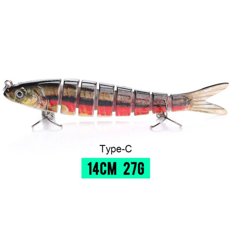 Fishing Lures for Bass Trout Multi Jointed Swimbaits Slow Sinking Bionic Swimming Lures Lifelike Bass Fishing Lures Kits