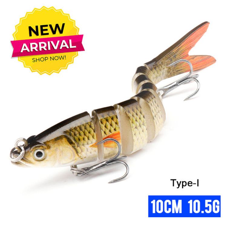 10/14cm Sinking Wobblers Fishing Lures Jointed Crankbait Swimbait 8 Segment Hard Artificial Bait For Fishing Tackle Lure