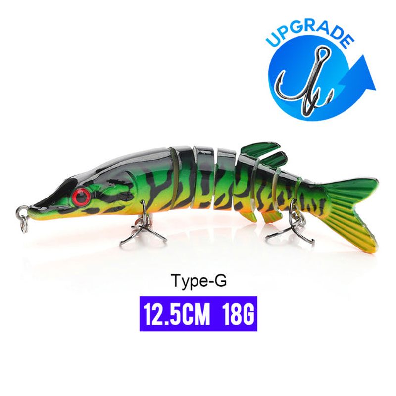 10/14cm Sinking Wobblers Fishing Lures Jointed Crankbait Swimbait 8 Segment Hard Artificial Bait For Fishing Tackle Lure