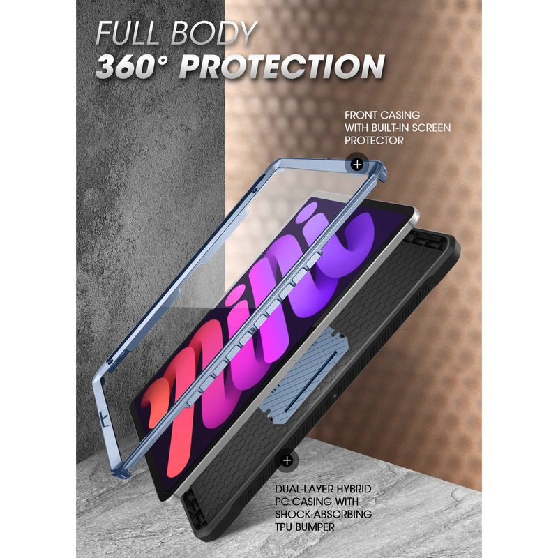iPad mini 6 Unicorn Beetle PRO Shockproof Rugged Case-Metallic Blue