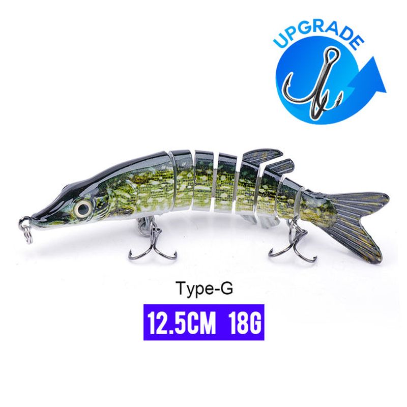 10/14cm Sinking Wobblers Fishing Lures Jointed Crankbait Swimbait 8 Segment Hard Artificial Bait For Fishing Tackle Lure