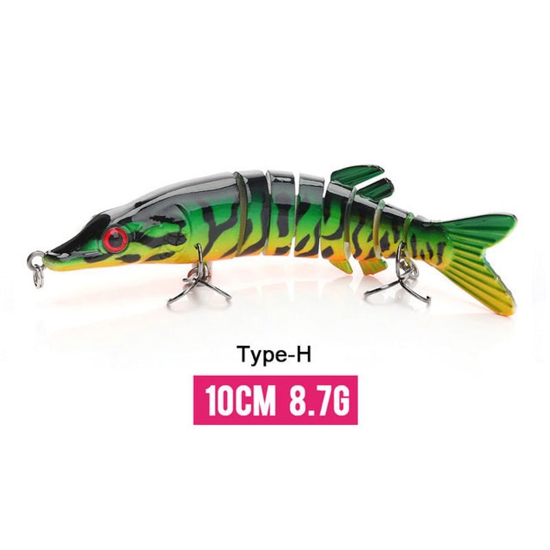 10/14cm Sinking Wobblers Fishing Lures Jointed Crankbait Swimbait 8 Segment Hard Artificial Bait For Fishing Tackle Lure
