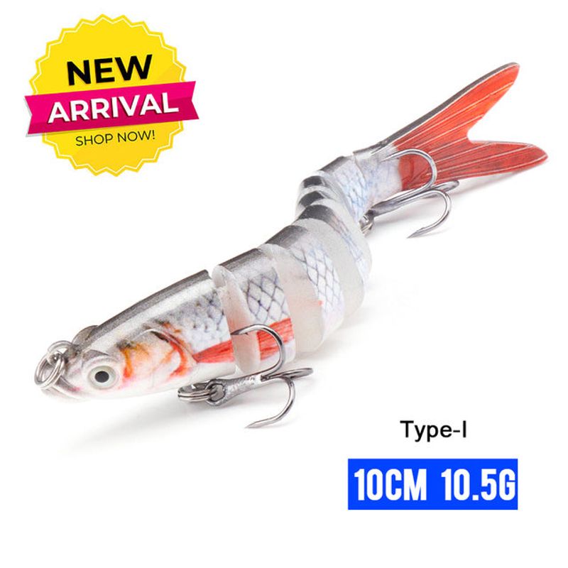 10/14cm Sinking Wobblers Fishing Lures Jointed Crankbait Swimbait 8 Segment Hard Artificial Bait For Fishing Tackle Lure