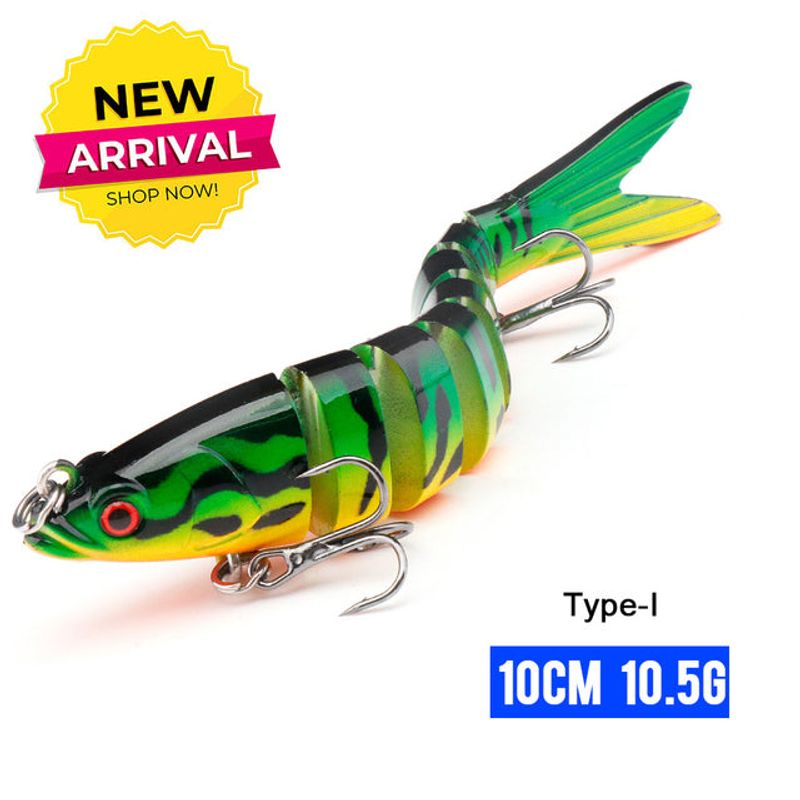 10/14cm Sinking Wobblers Fishing Lures Jointed Crankbait Swimbait 8 Segment Hard Artificial Bait For Fishing Tackle Lure