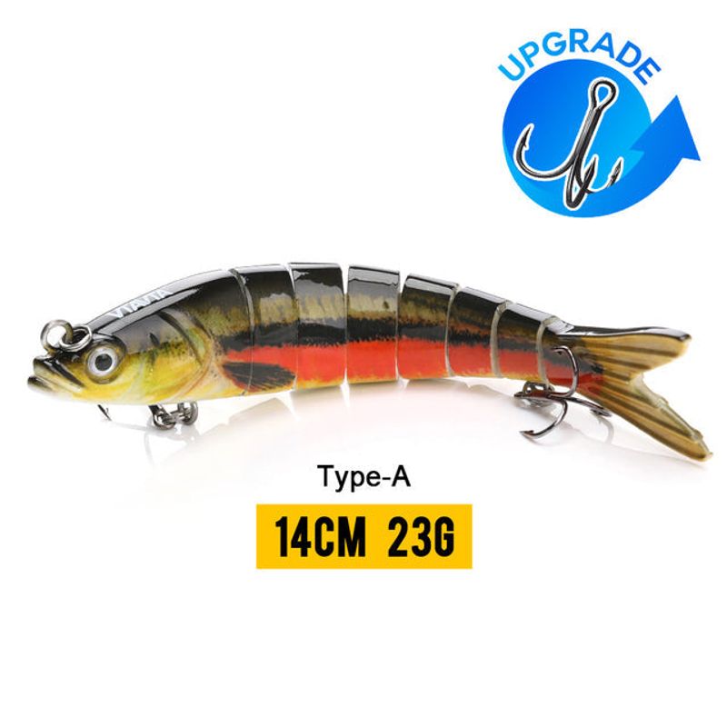 10/14cm Sinking Wobblers Fishing Lures Jointed Crankbait Swimbait 8 Segment Hard Artificial Bait For Fishing Tackle Lure