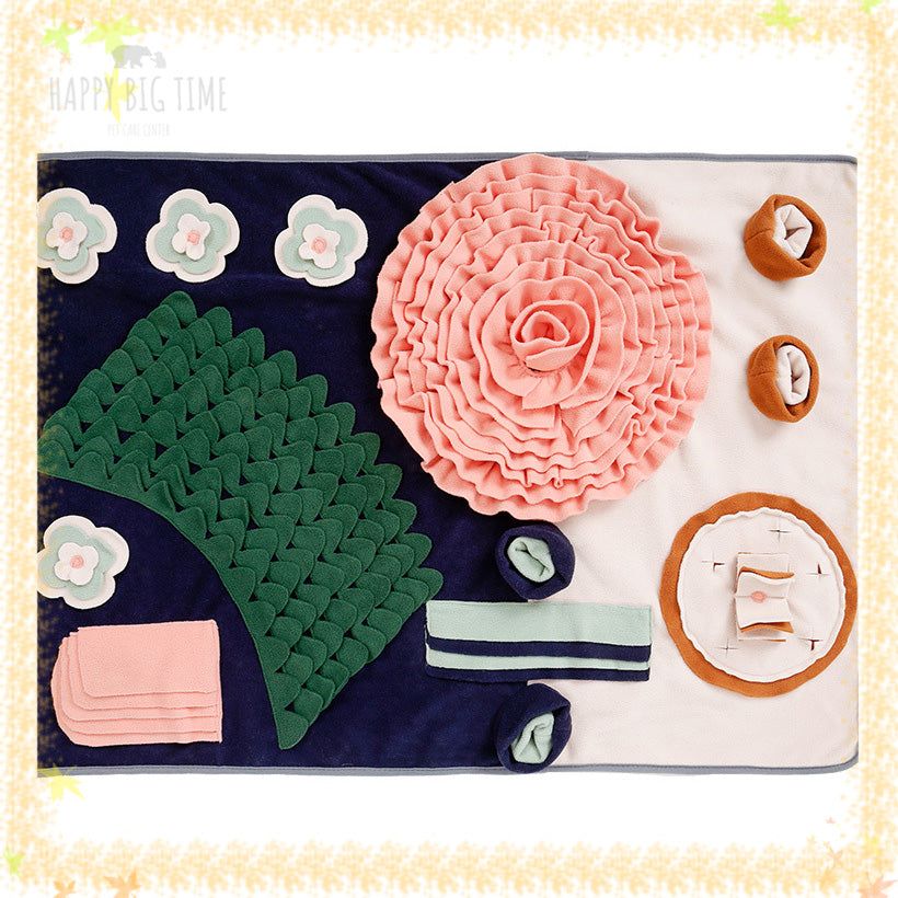 Pet Sniffing Mat Dog Dining Table Blanket Consume Energy Sniffing Decompression Slow Food Mat