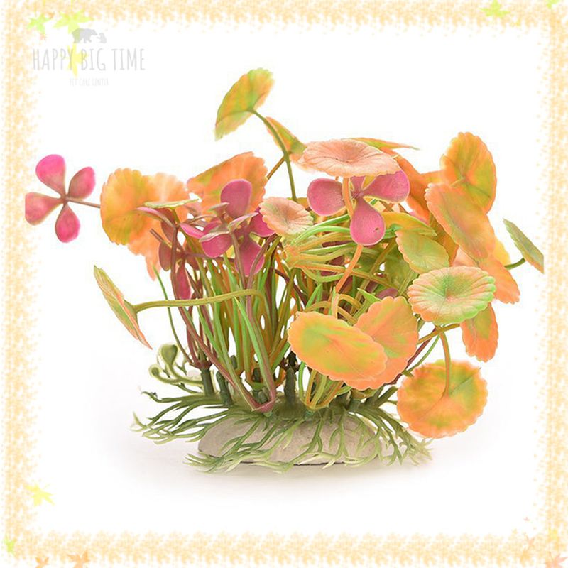 Simulation Water Plant For Fish Turtle Tank Landscaping Aquarium Decoration Ornament