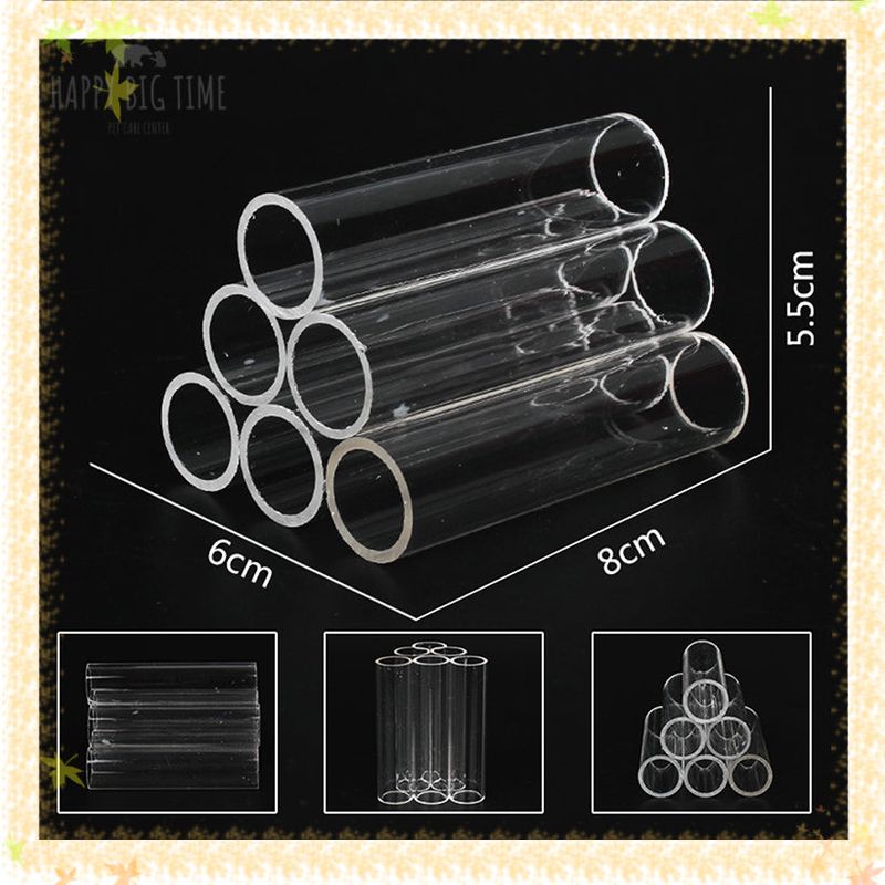 Transparent Acrylic Breeding Tube Shrimp Fish Hide Cave House Aquarium Decoration Supplies