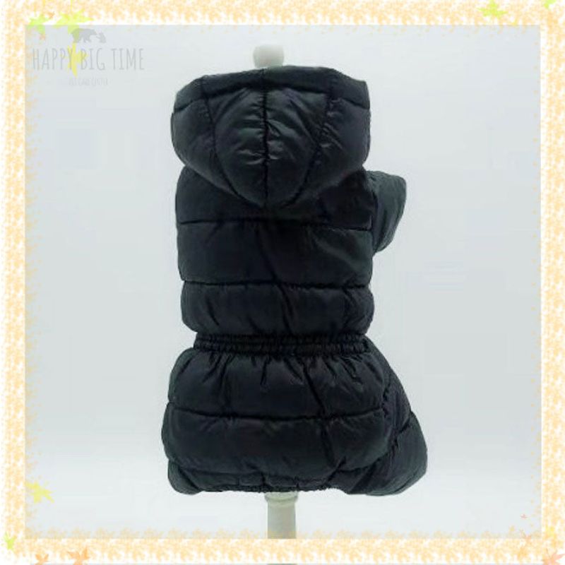Winter Warm Down Dog Jacket Pet Dogs Costume Puppy Light-weight Four Legs Hoodie Coat Clothes For Teddy Bear Big Combinaison Ski