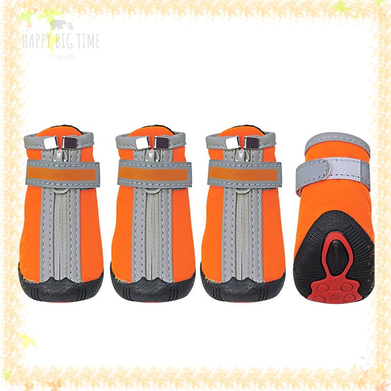 Winter Dog Shoes Warm Small Big Dogs Shoes Socks Waterproof Reflective Dog Boots Paw Protector Non Slip Rain Snow Pet Booties