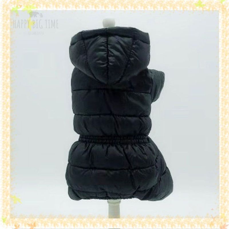 Winter Warm Down Dog Jacket Pet Dogs Costume Puppy Light-weight Four Legs Hoodie Coat Clothes For Teddy Bear Big Combinaison Ski