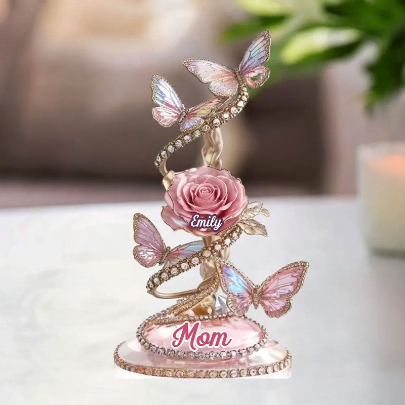 Personalised Rose Plaque