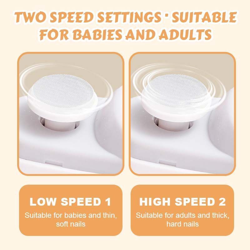 🔥 LAST DAY PROMOTION - 50%OFF 🔥💅2-in-1 Electric Nail Clipper & Polisher  For Home Use 🏠🔧