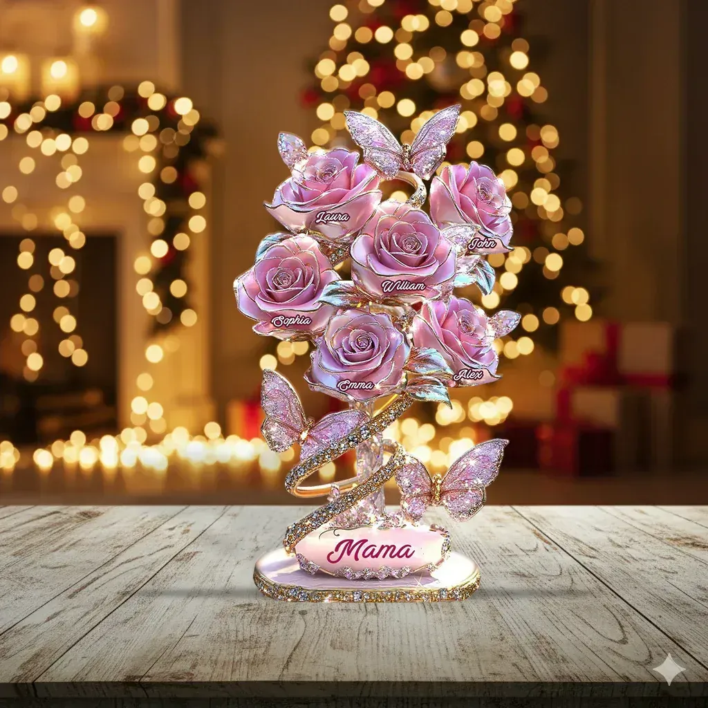 Personalised Rose Plaque