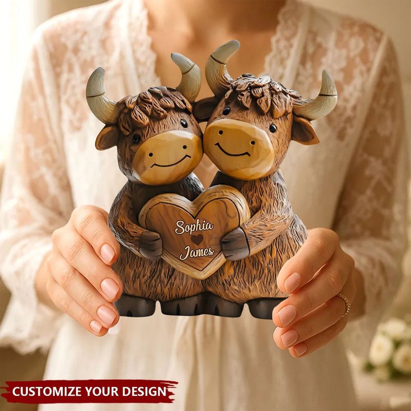 Couple cute cow high-figure cow high shape custom black