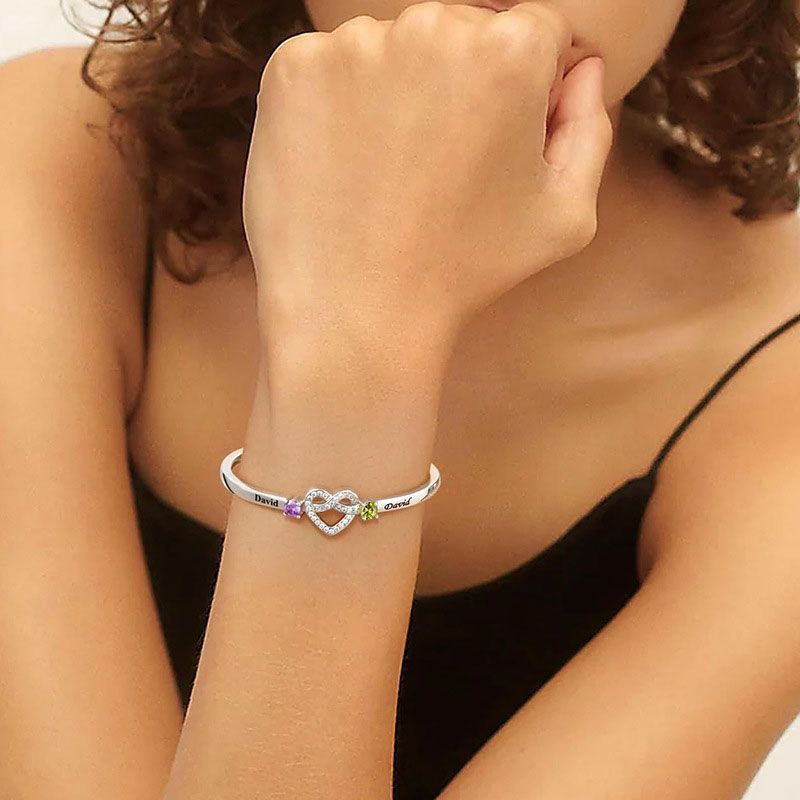 Custom born stone bracelet for couples-we hope to be forever-universal size