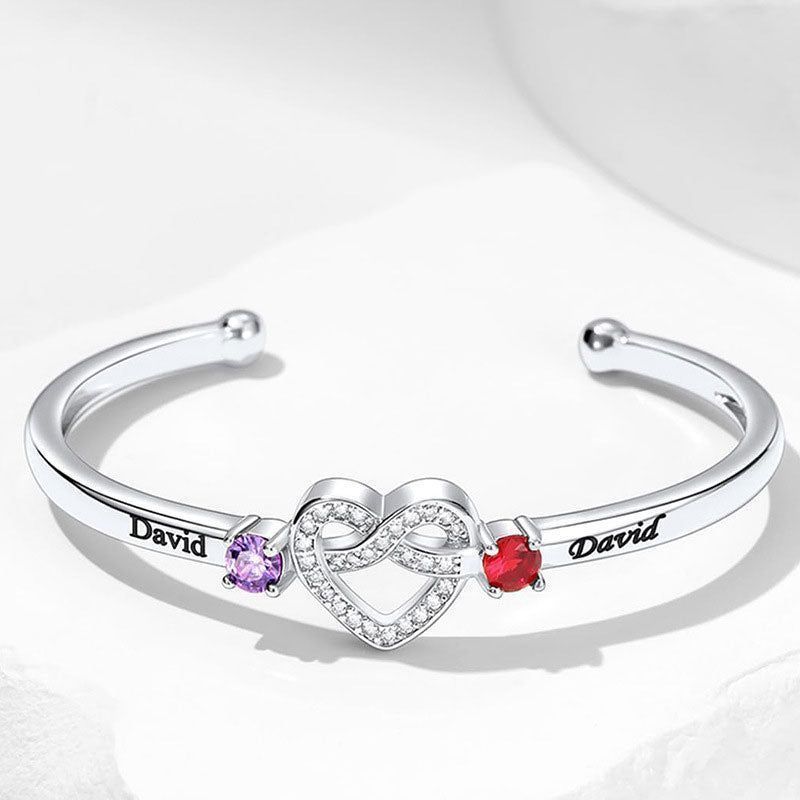 Custom born stone bracelet for couples-we hope to be forever-universal size
