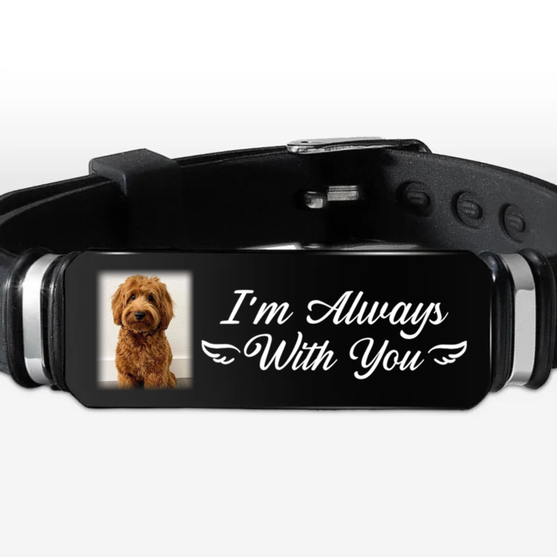 Custom photo always with you-custom souvenir bracelet-a gift of passion for family members