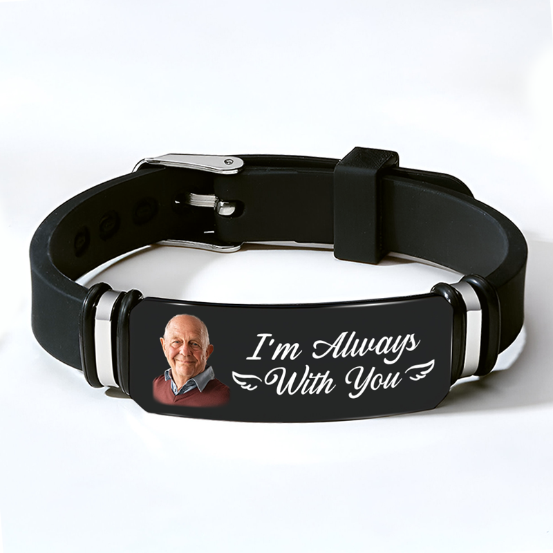Custom photo always with you-custom souvenir bracelet-a gift of passion for family members