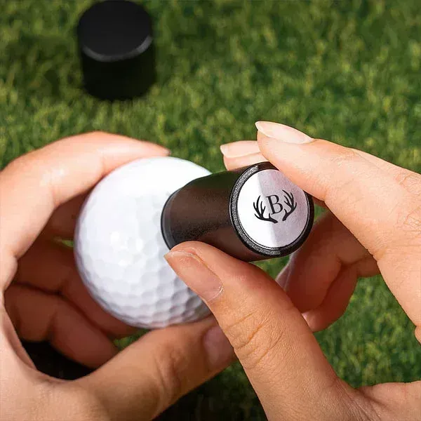 Exclusive custom golf ball stamps-add a personal touch to your golf field test