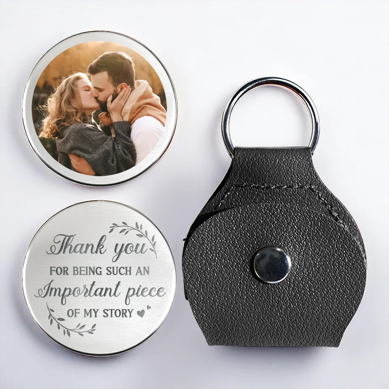 Custom photo thank you for being an invisible piece of my story-hug pocket custom for couple-gift for husband and wife, anniversary