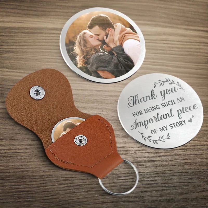 Custom photo thank you for being an invisible piece of my story-hug pocket custom for couple-gift for husband and wife, anniversary