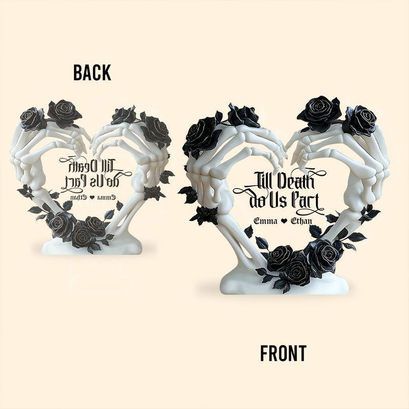 To the death we have a personalized skull in part shaped like a custom acrylic painting