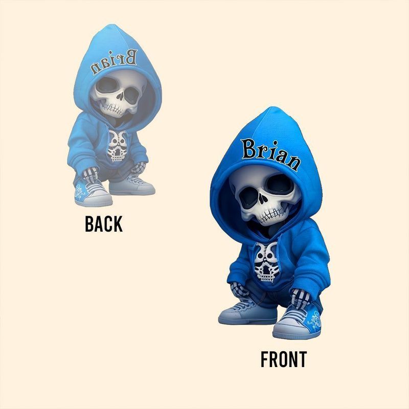 Skull shaped great skull custom acrylic painting