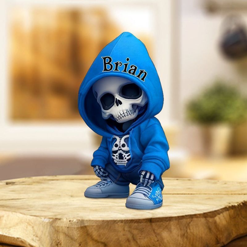 Skull shaped great skull custom acrylic painting