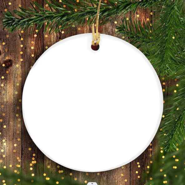Custom Christmas Ceramic Ornament - Dog