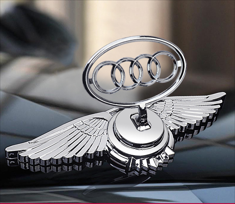 Decoração de modificação de carro Logotipo do capô do motor