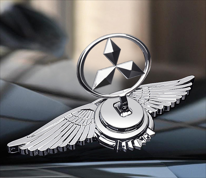 Decoração de modificação de carro Logotipo do capô do motor