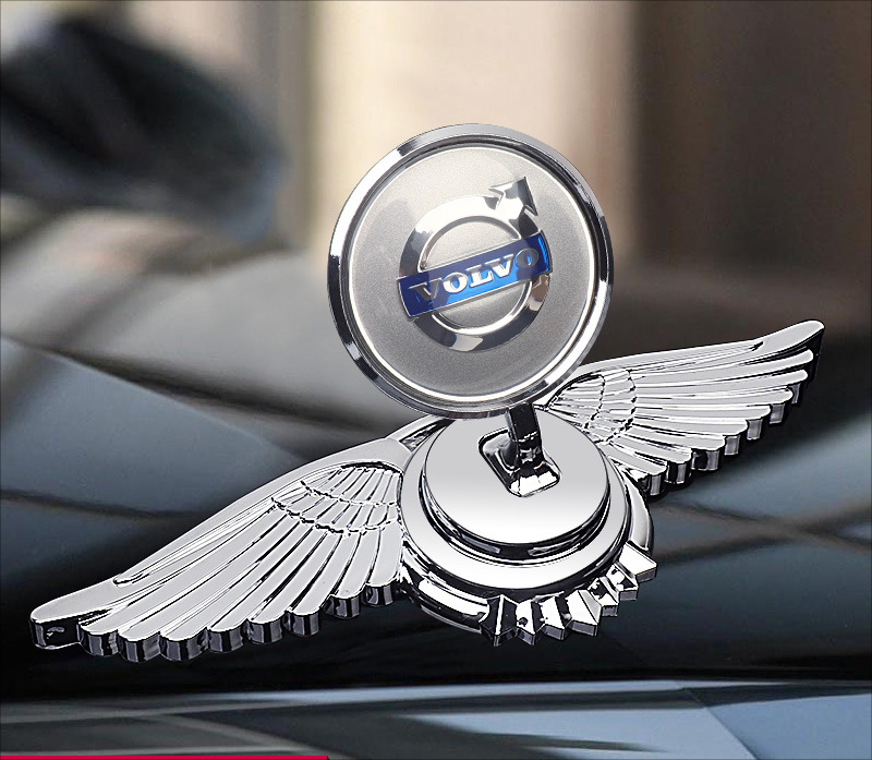 Decoração de modificação de carro Logotipo do capô do motor