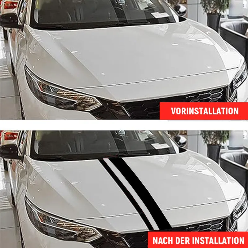 Autocolantes para carro para decorar o capot（embalagem de 2）