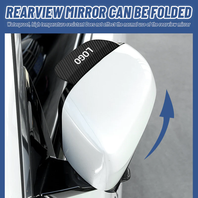 Proteção contra chuva do espelho retrovisor de encaixe（1 par）